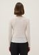 White cotton viscose blend knitted sweater with regular fit_2