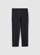 Pantaloni chino in cotone elasticizzato nero slim fit_4