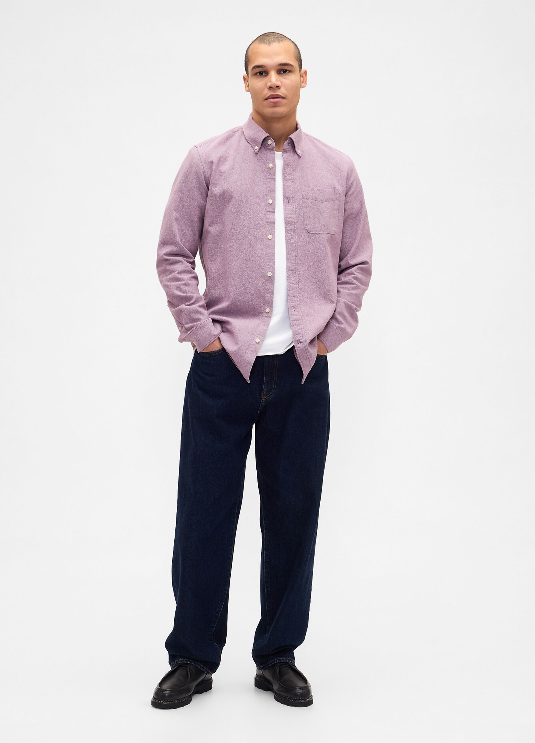 Stretch Purple Shirt