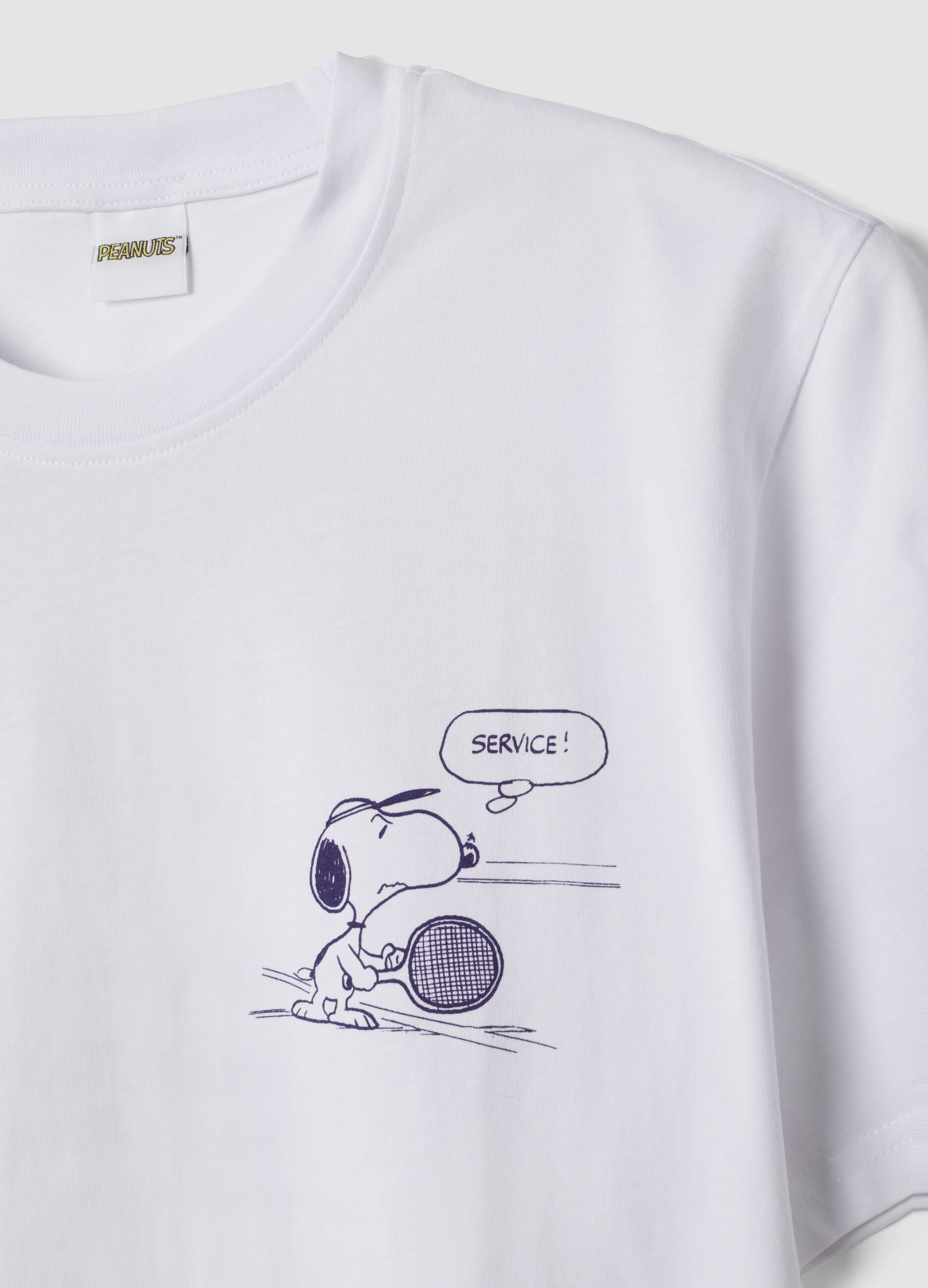 White pure cotton short-sleeve T-shirt