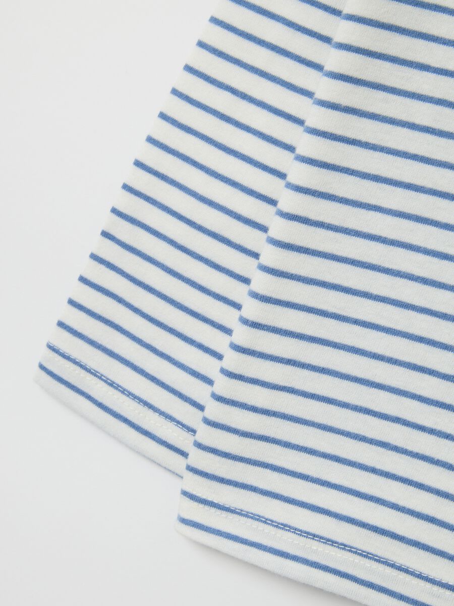 Multicolour striped pure cotton regular fit shirt for boys_3