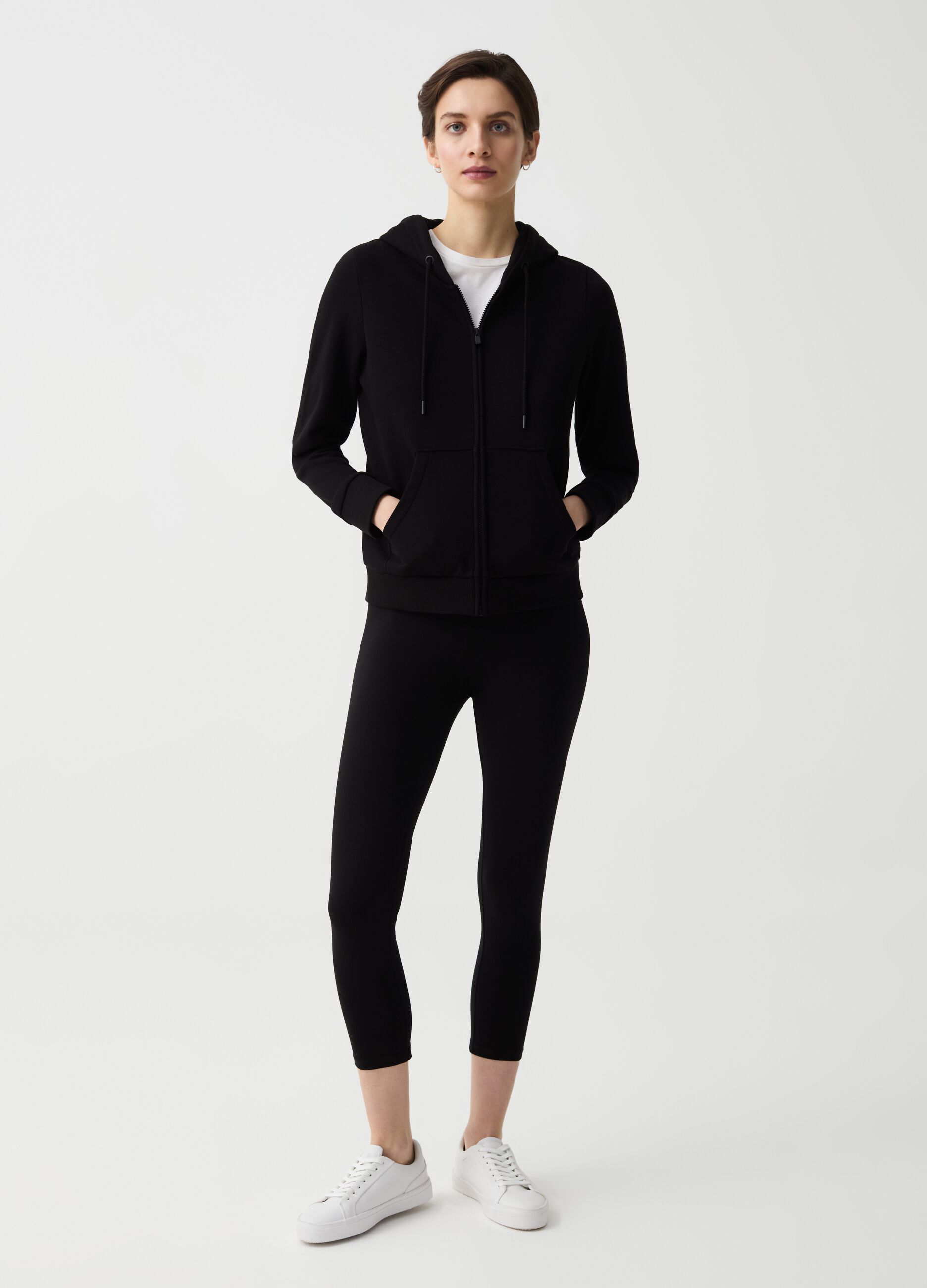 Essential stretch cropped leggings