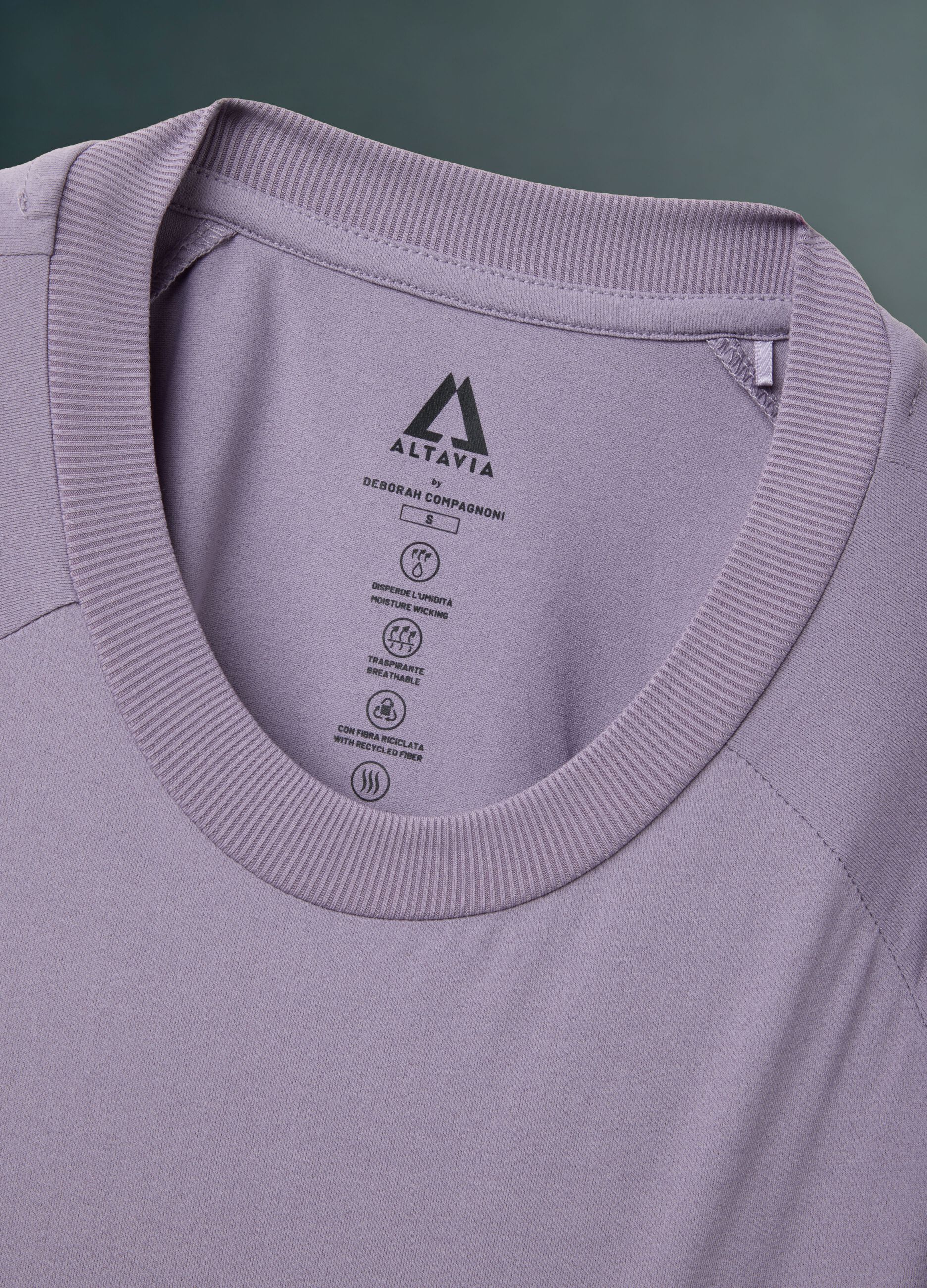 T-shirt tecnica con inserti in mesh ALTAVIA WITH DEBORAH COMPAGNONI