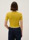 Yellow viscose blend crew neck sweater regular fit_2