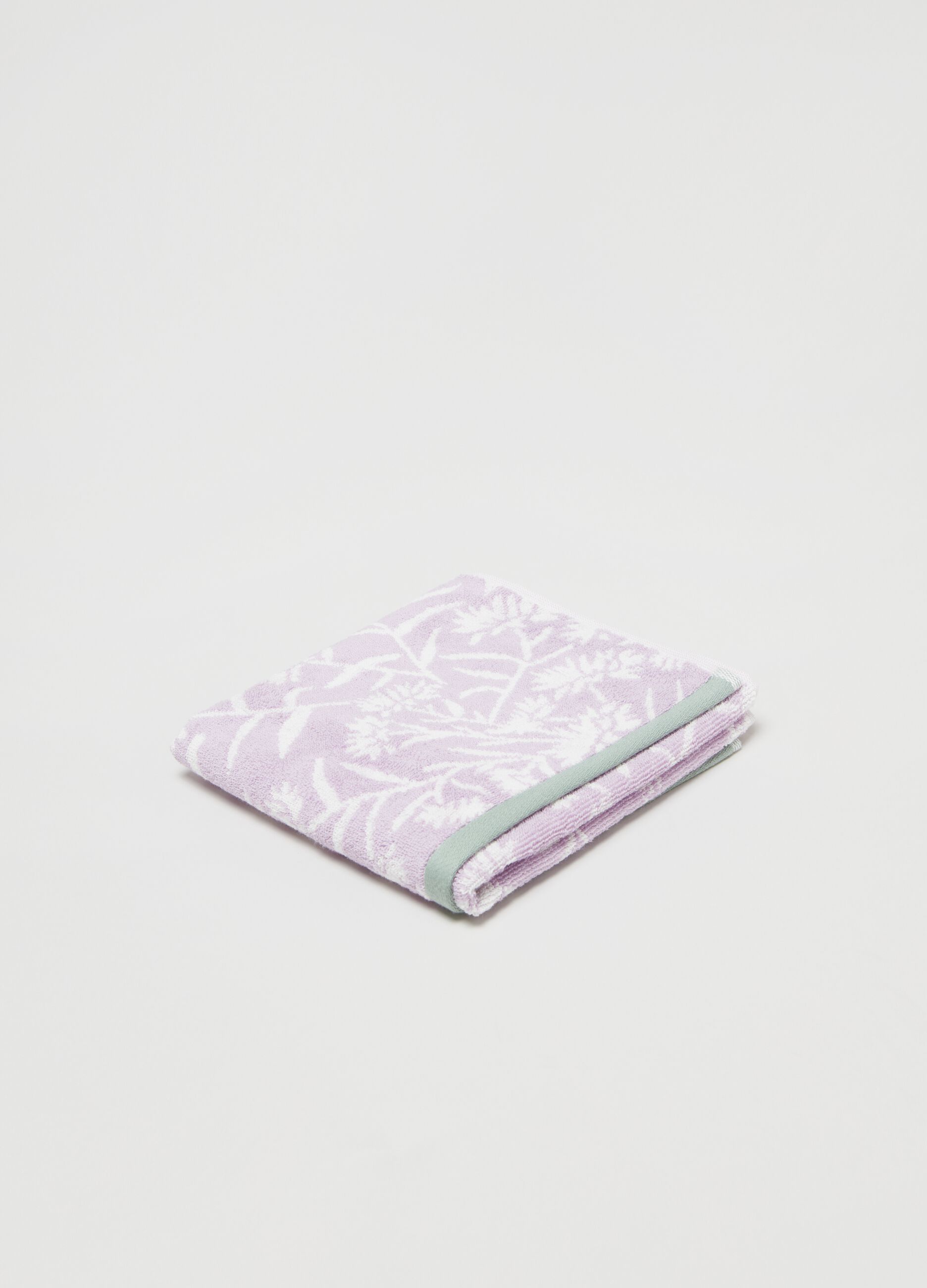 Asciugamano viso 50x90 fiori rosa_0