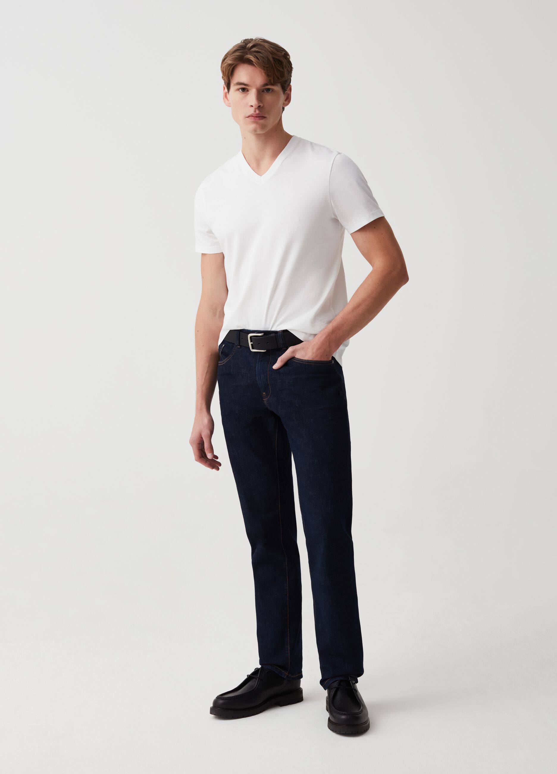 Ovs Jeans regular fit con trama cross hatch