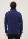 Blue full-zip sweatshirt with high neck and logo_3