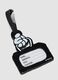 Black and white luggage tag with Mickey Mouse design_1