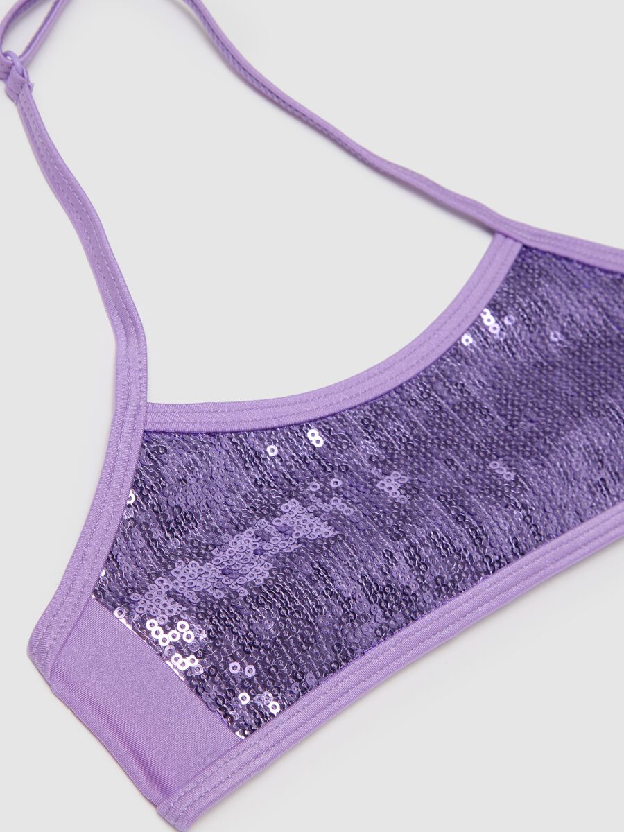 Girls' Purple Stretch Blend Swimsuit_2