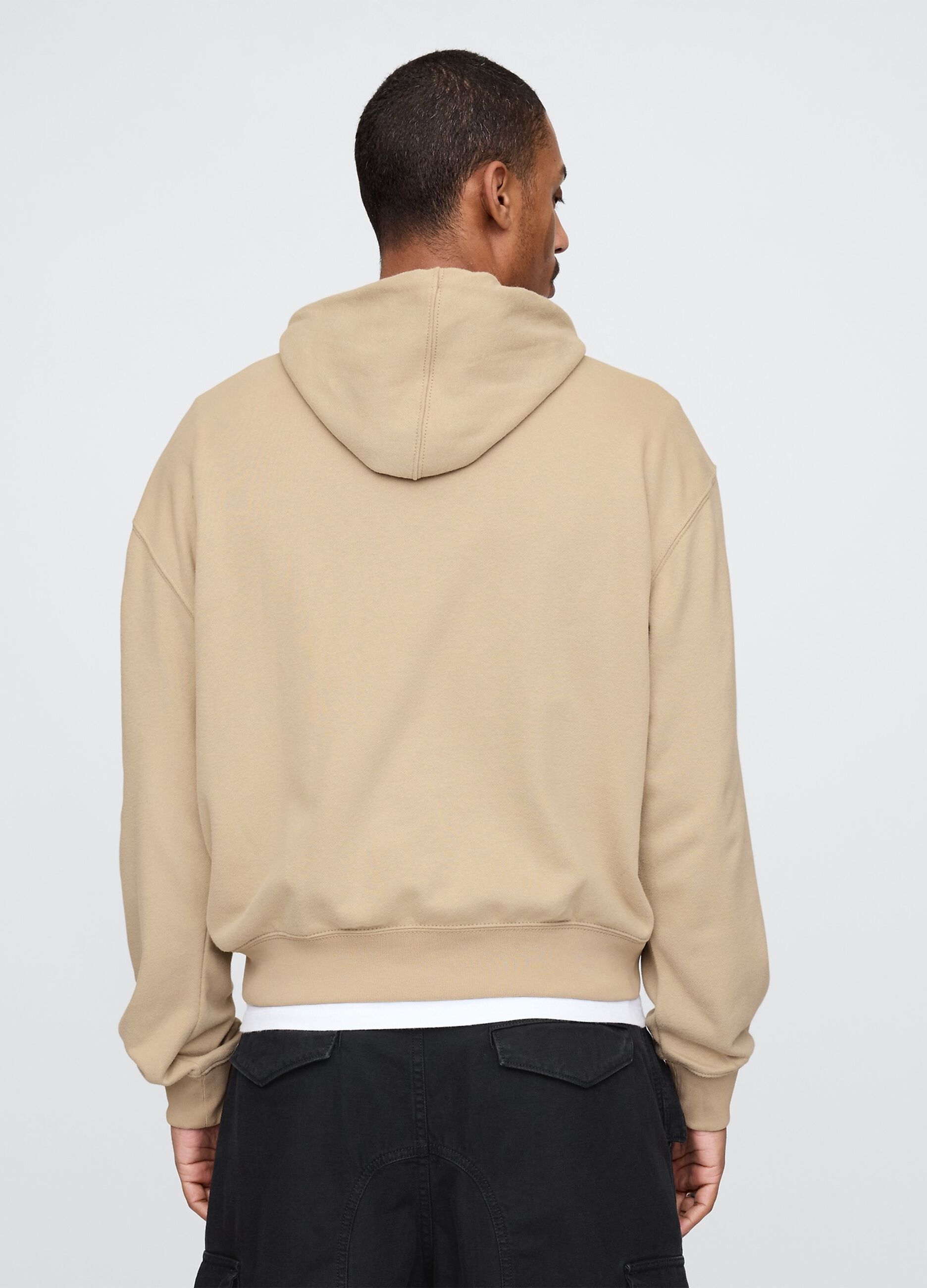 Beige Hoodie Sweatshirt Gap