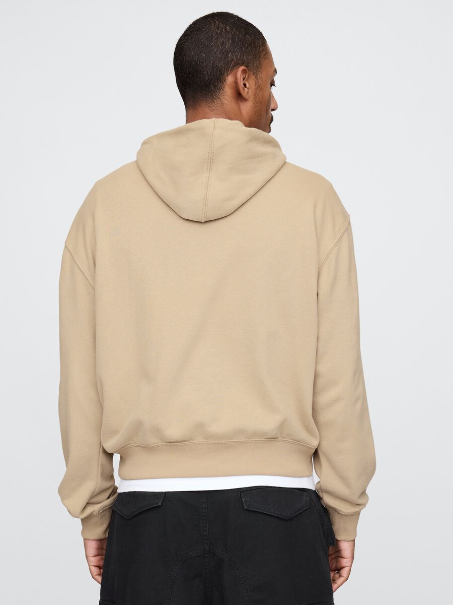 Beige Hoodie Sweatshirt Gap_2