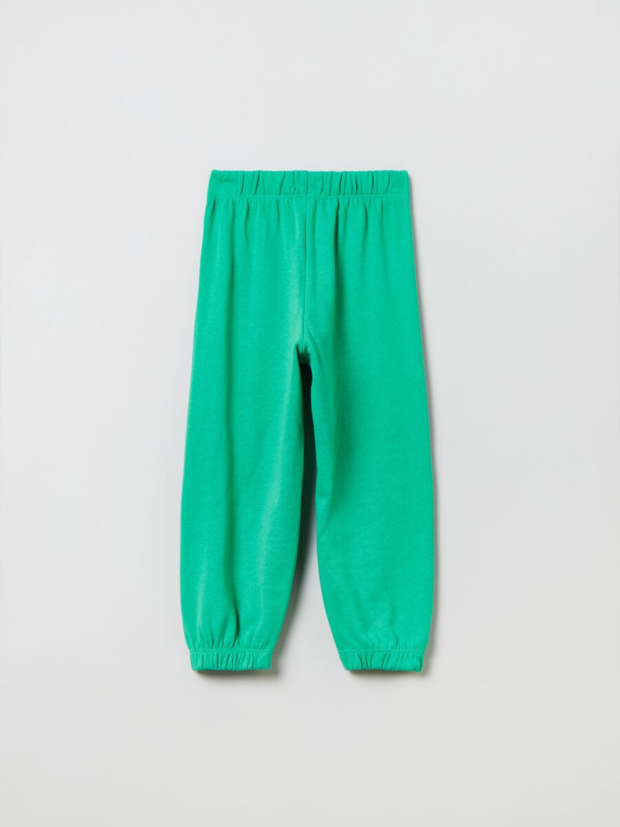 Joggers in felpa tinta unita_1