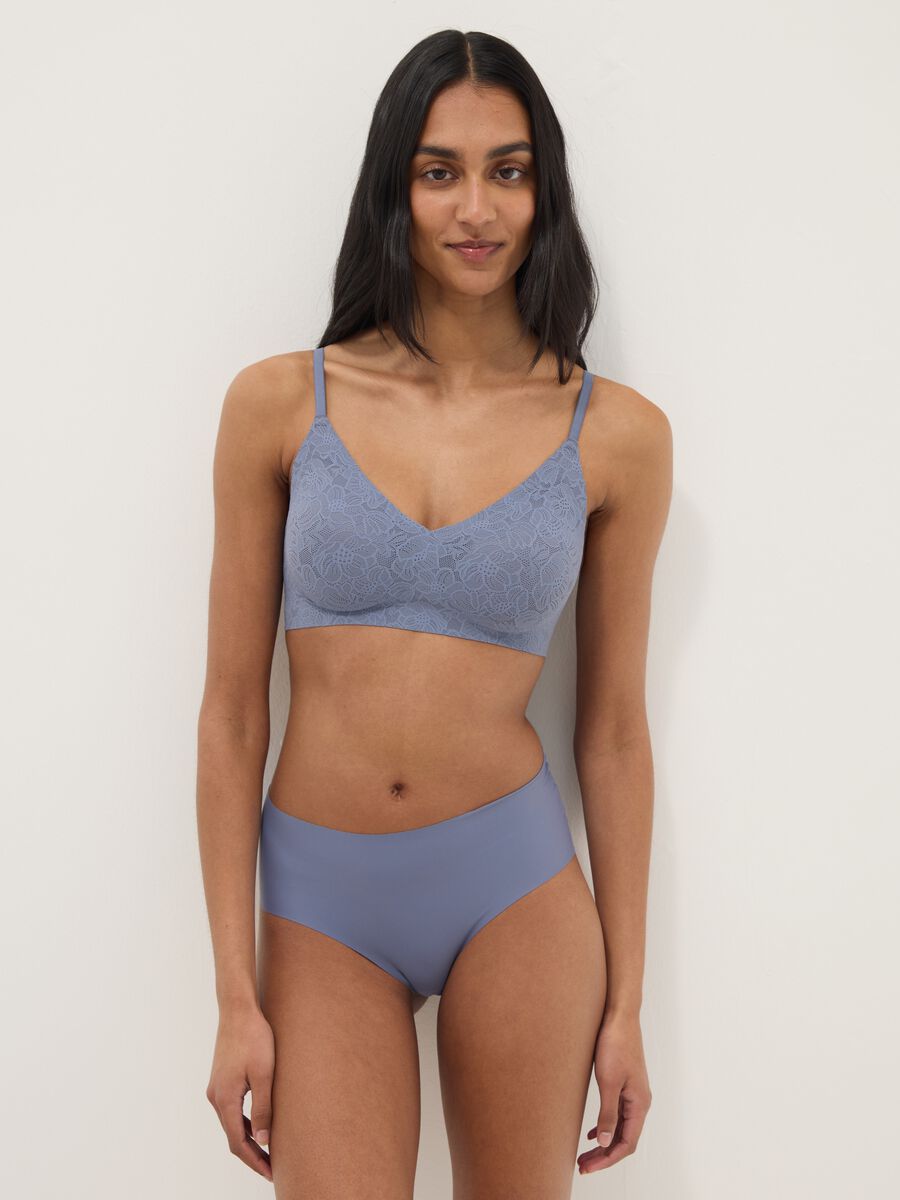 Slip azzurri regular fit con retro in pizzo_0
