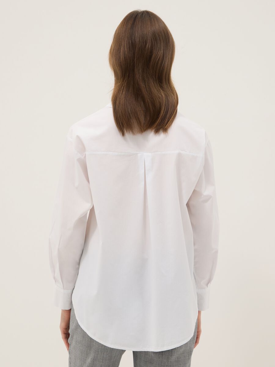 Camicia bianca in puro cotone slim fit_2