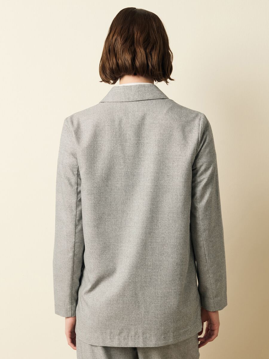 Single-breasted blazer in Prince of Wales_3