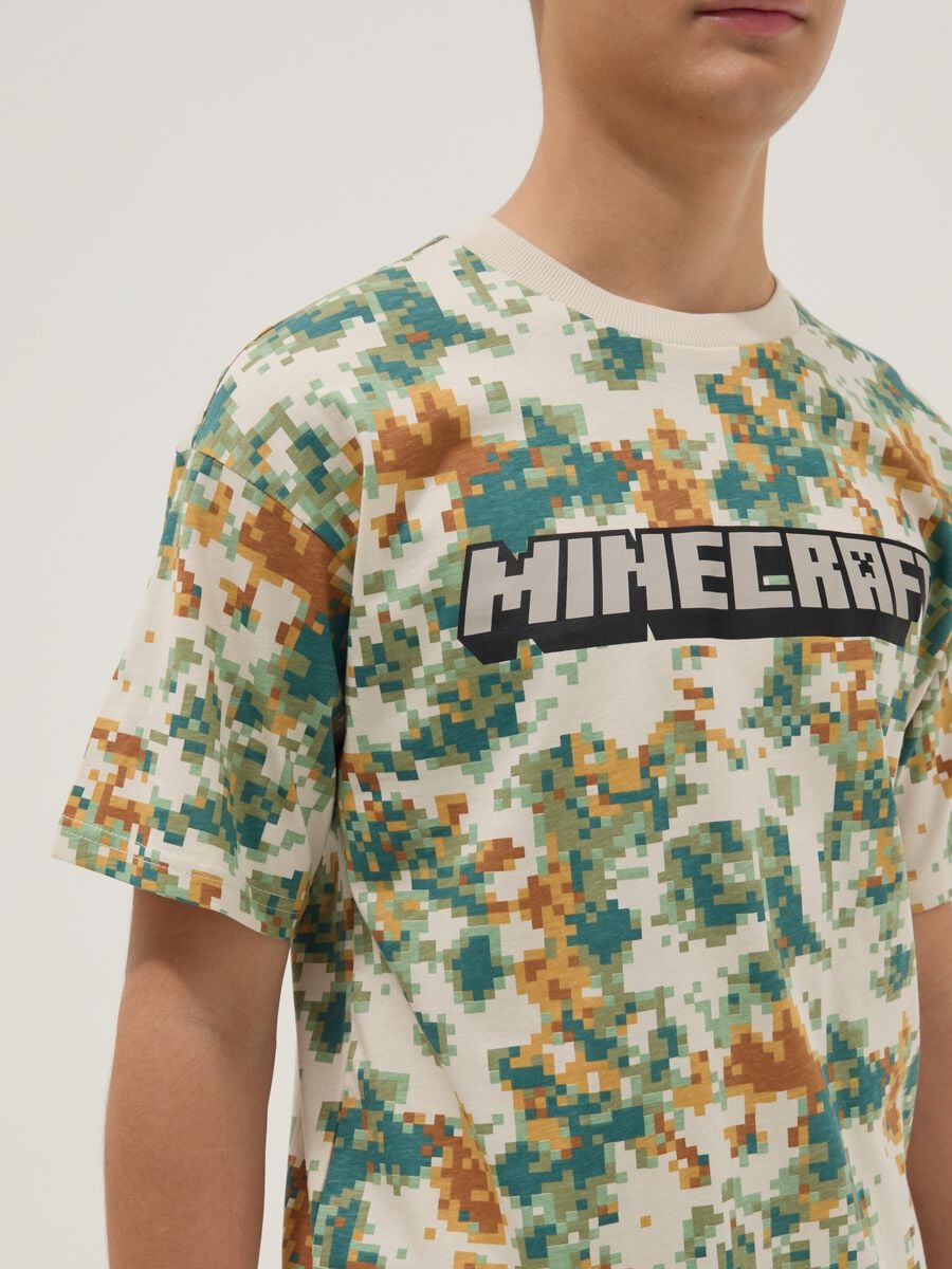 Multicolour pure cotton short-sleeve T-shirt_2