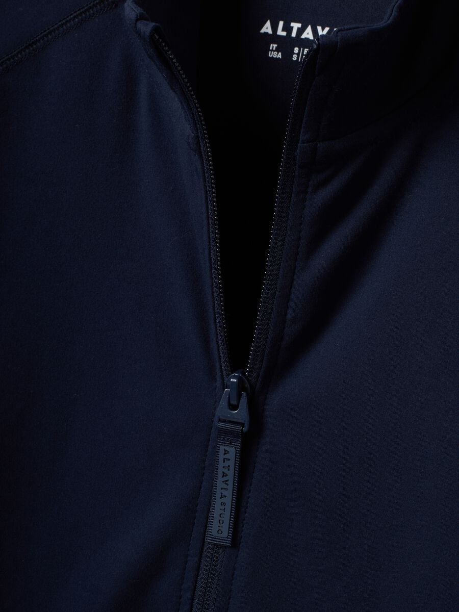 Full-zip blu fitted in tessuto elasticizzato ALTAVIA STUDIO_8