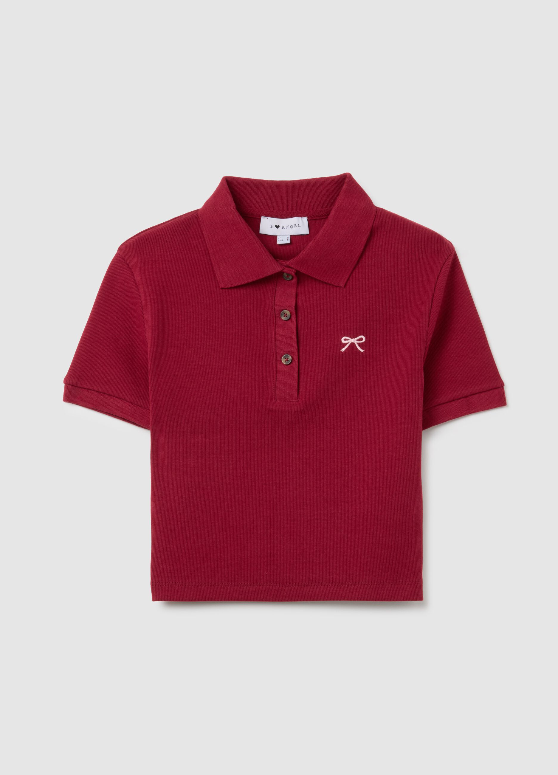 Red Stretch Cotton Polo Regular Fit