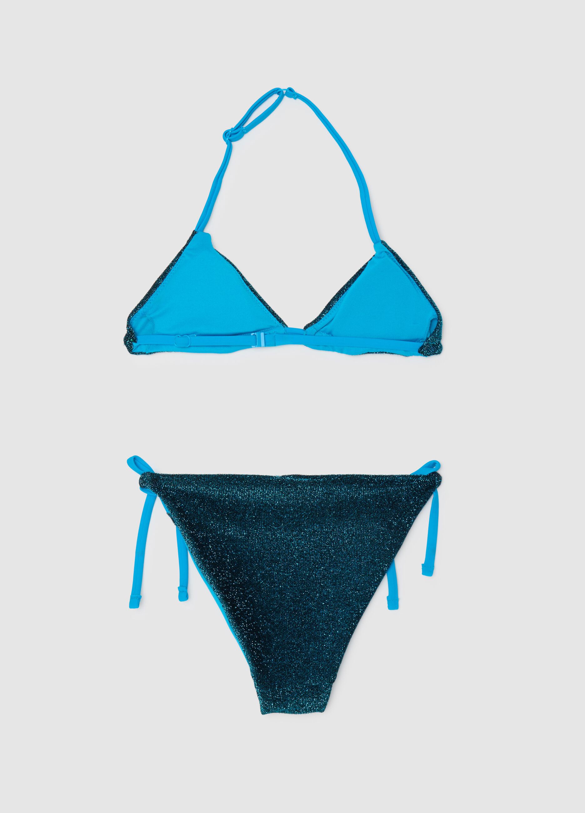 Girls' Bikini in Multicoloured Stretch Blend