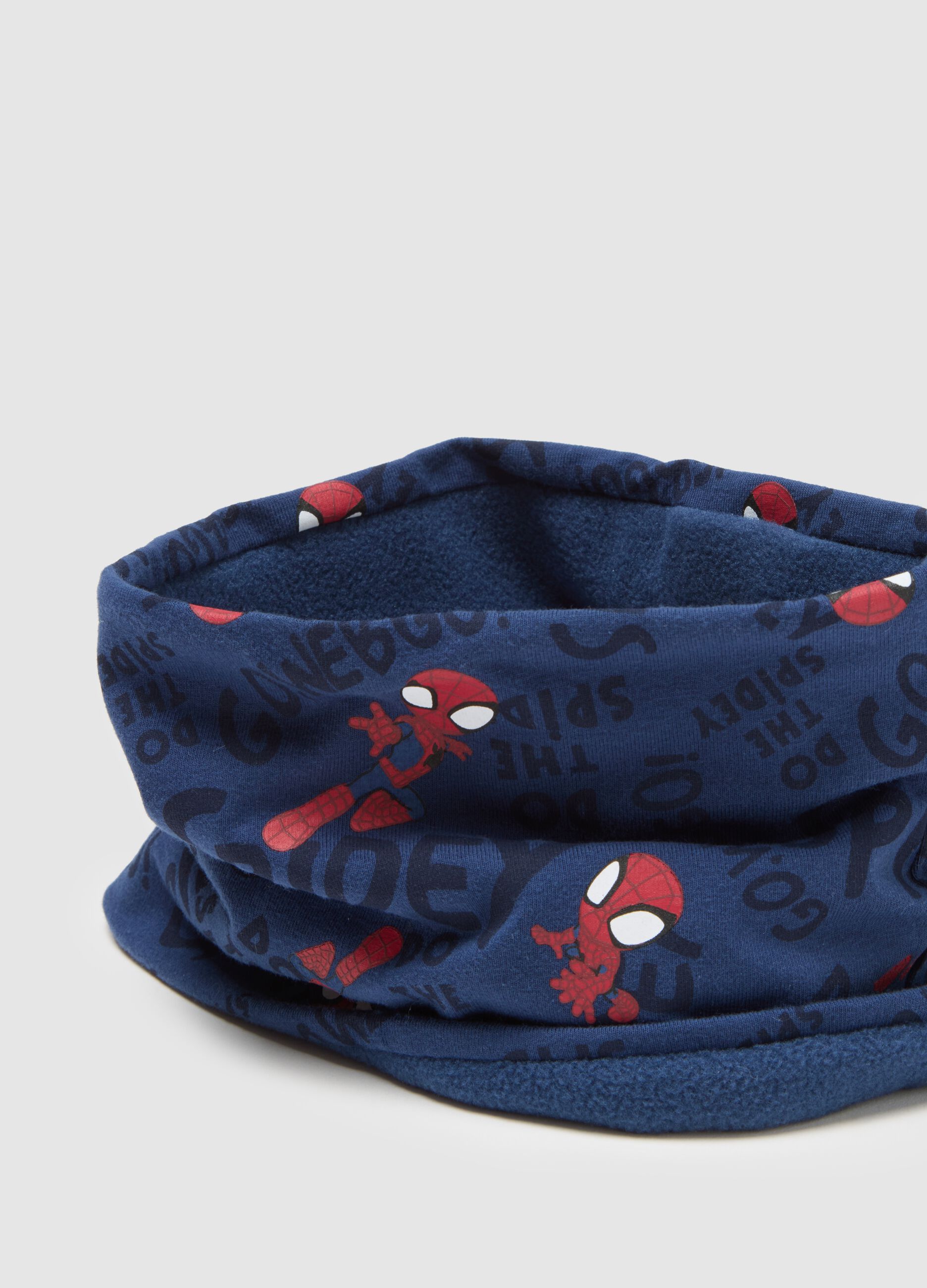 Infant Blue Cotton Stretch Neck Warmer