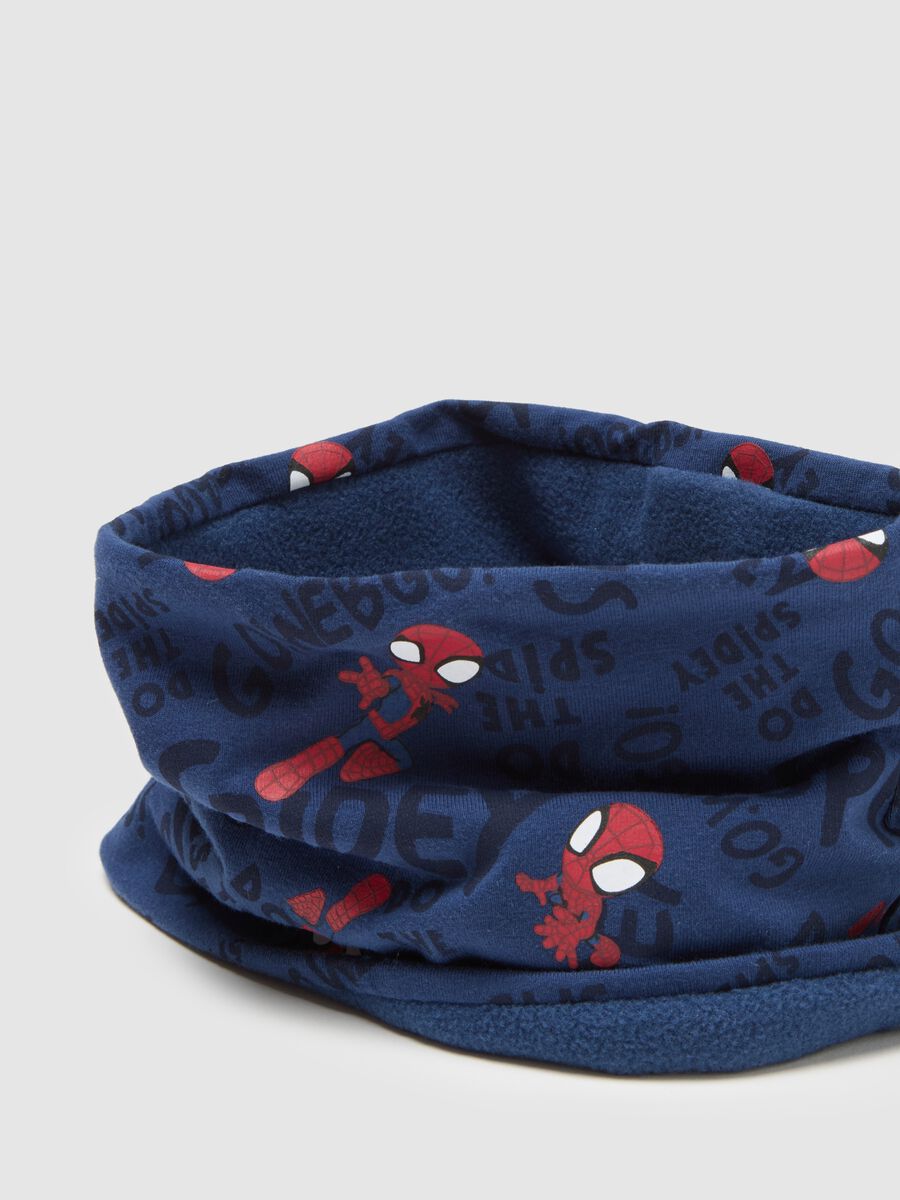 Infant Blue Cotton Stretch Neck Warmer_2
