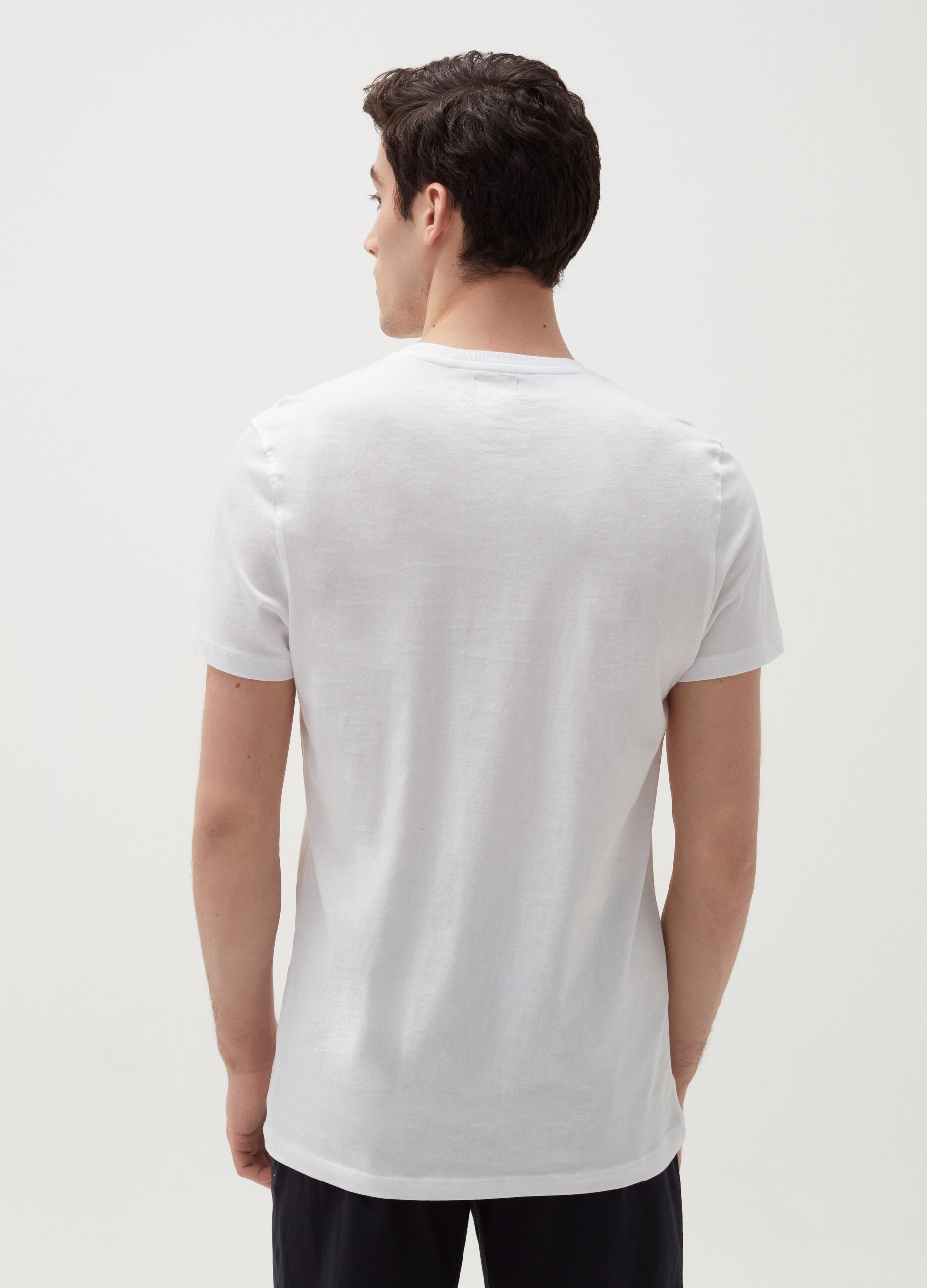 T-shirt intima girocollo in cotone Supima