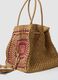 Brown paper-fibre crochet shopper bag_2