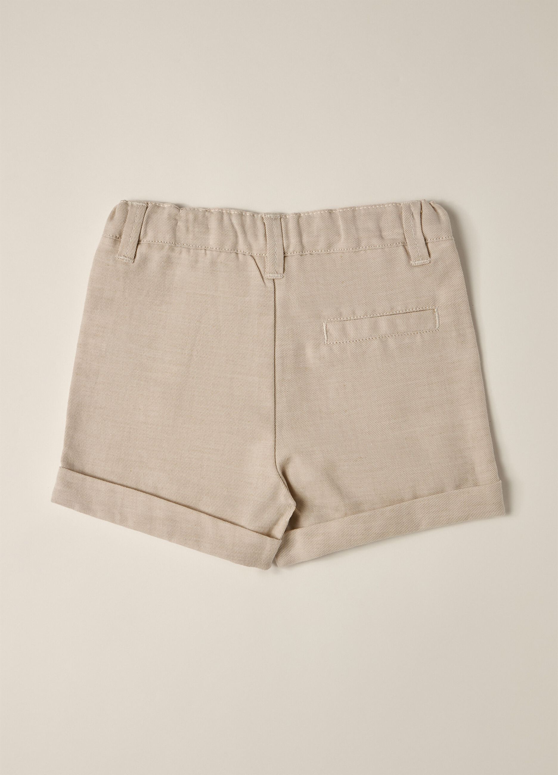 IANA Baby Linen Blend Twill Shorts