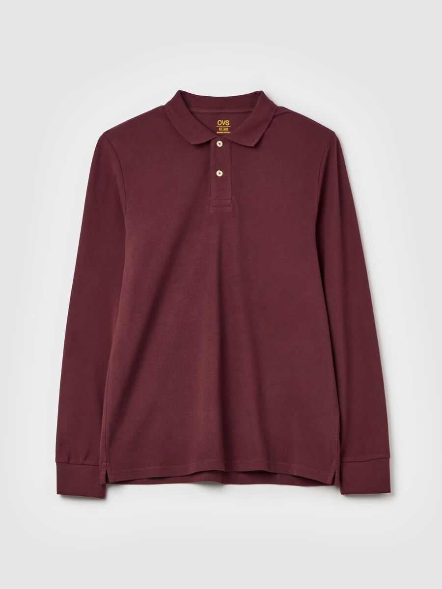 Long-sleeved polo shirt in organic cotton_4