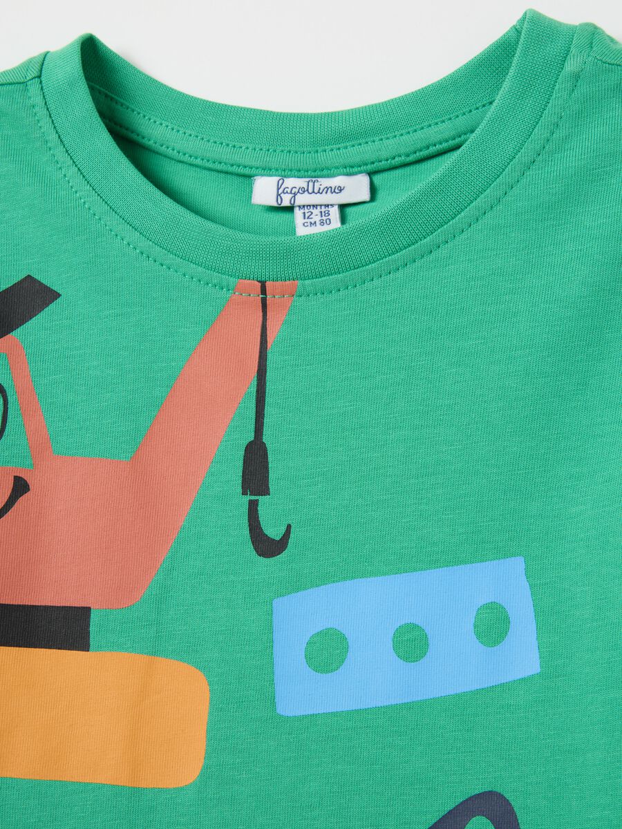 Set of boy’s short-sleeved, multicoloured tops in 100% cotton with regular fit._2