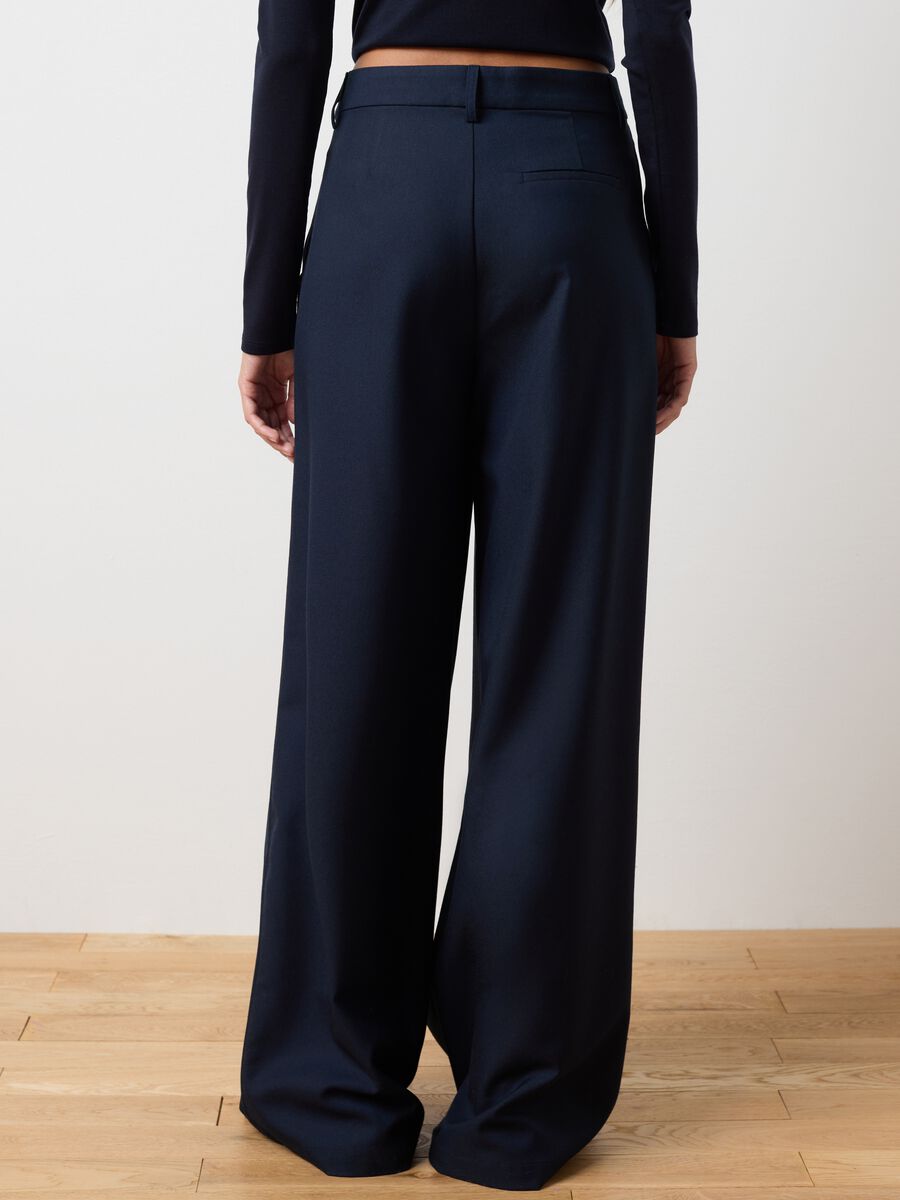 Pantaloni blu wide leg_2