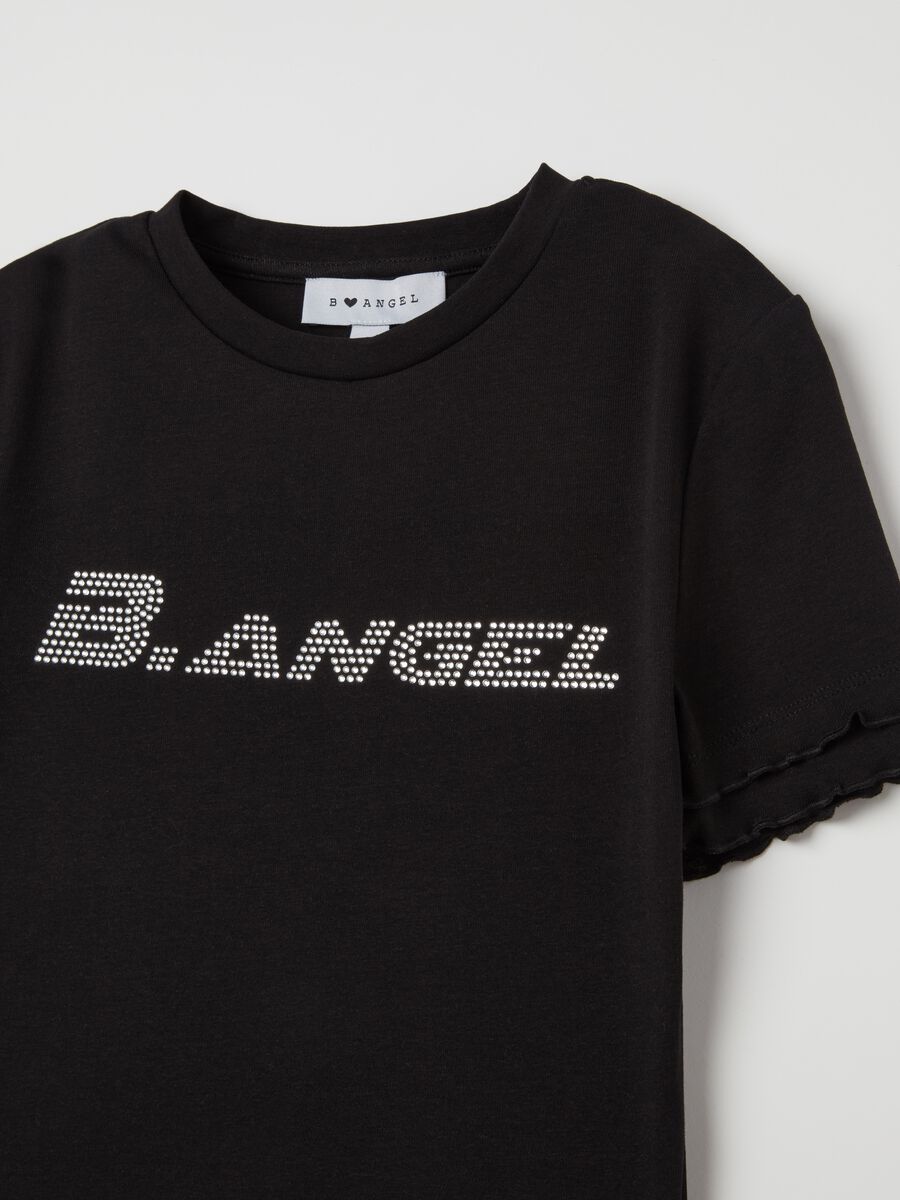 T-shirt with wavy trims_5