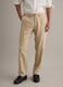 Beige pure linen chino trousers, regular fit_1