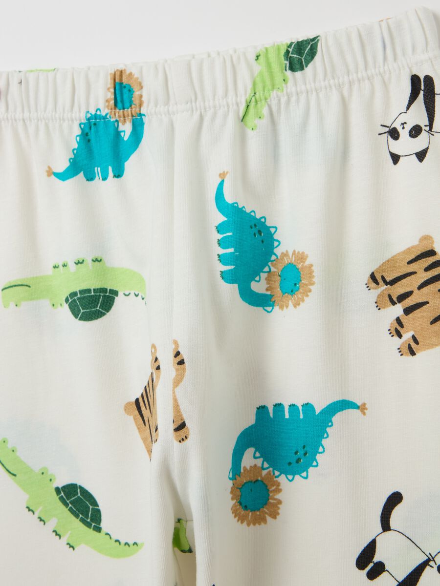 Organic cotton pyjamas with animals print_3