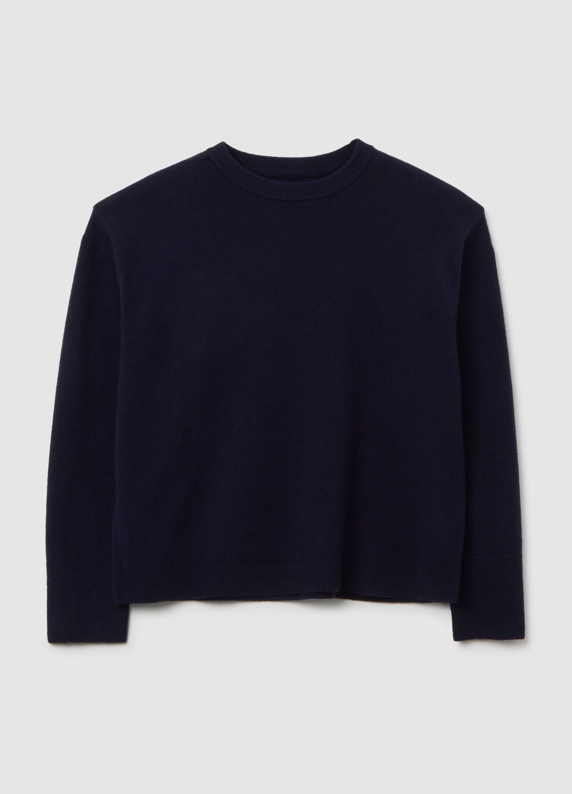 Blue pure wool sweater regular fit
