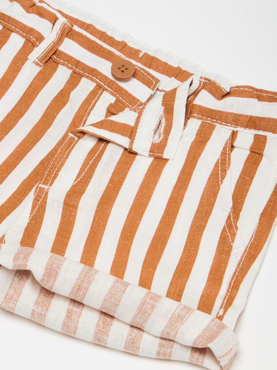 Striped Bermuda shorts and shirt set_2
