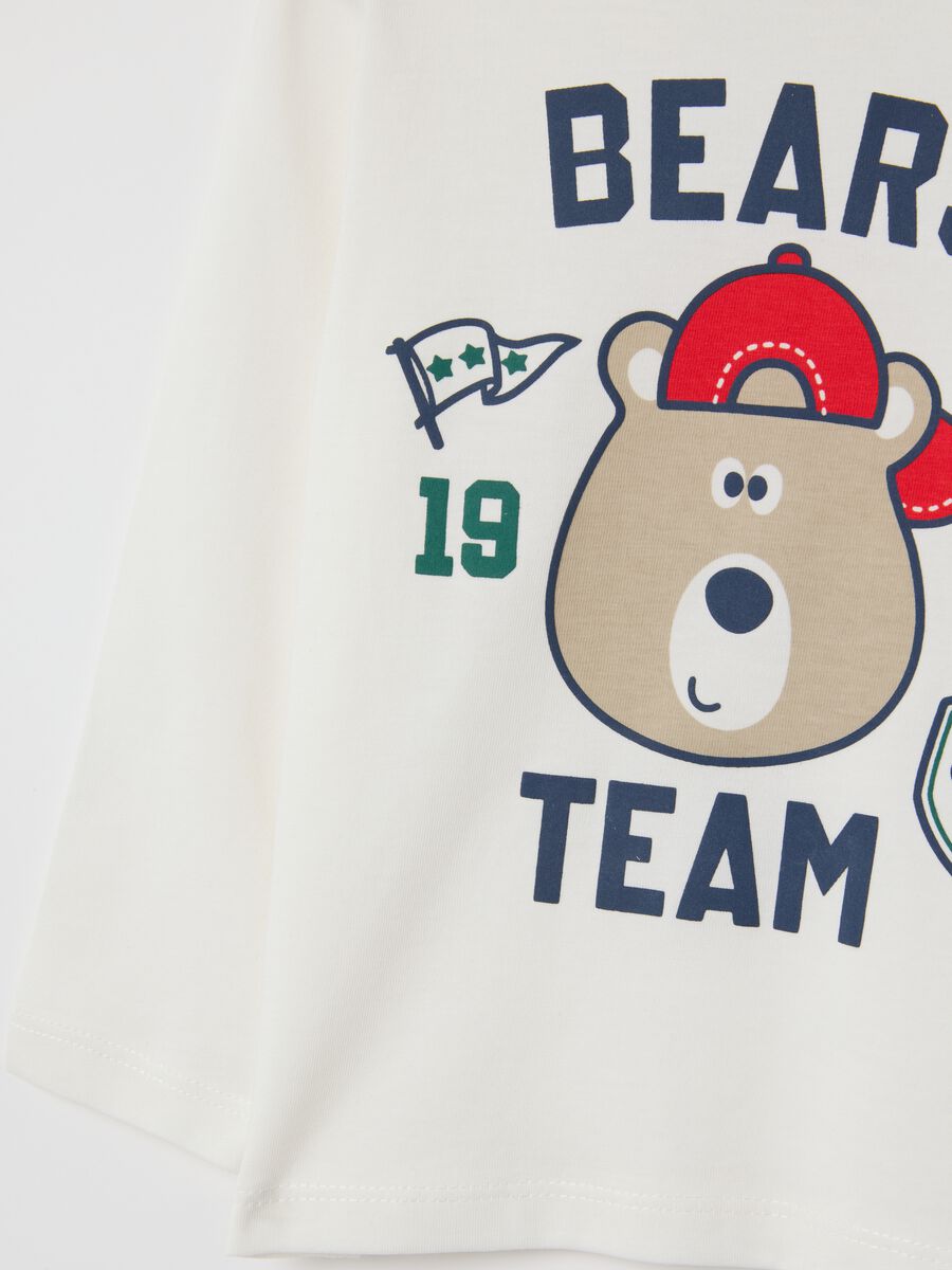 White pure cotton child's T-shirt regular fit_2