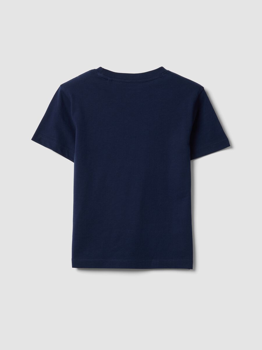 T-shirt in puro cotone blu da bambino regular fit_1