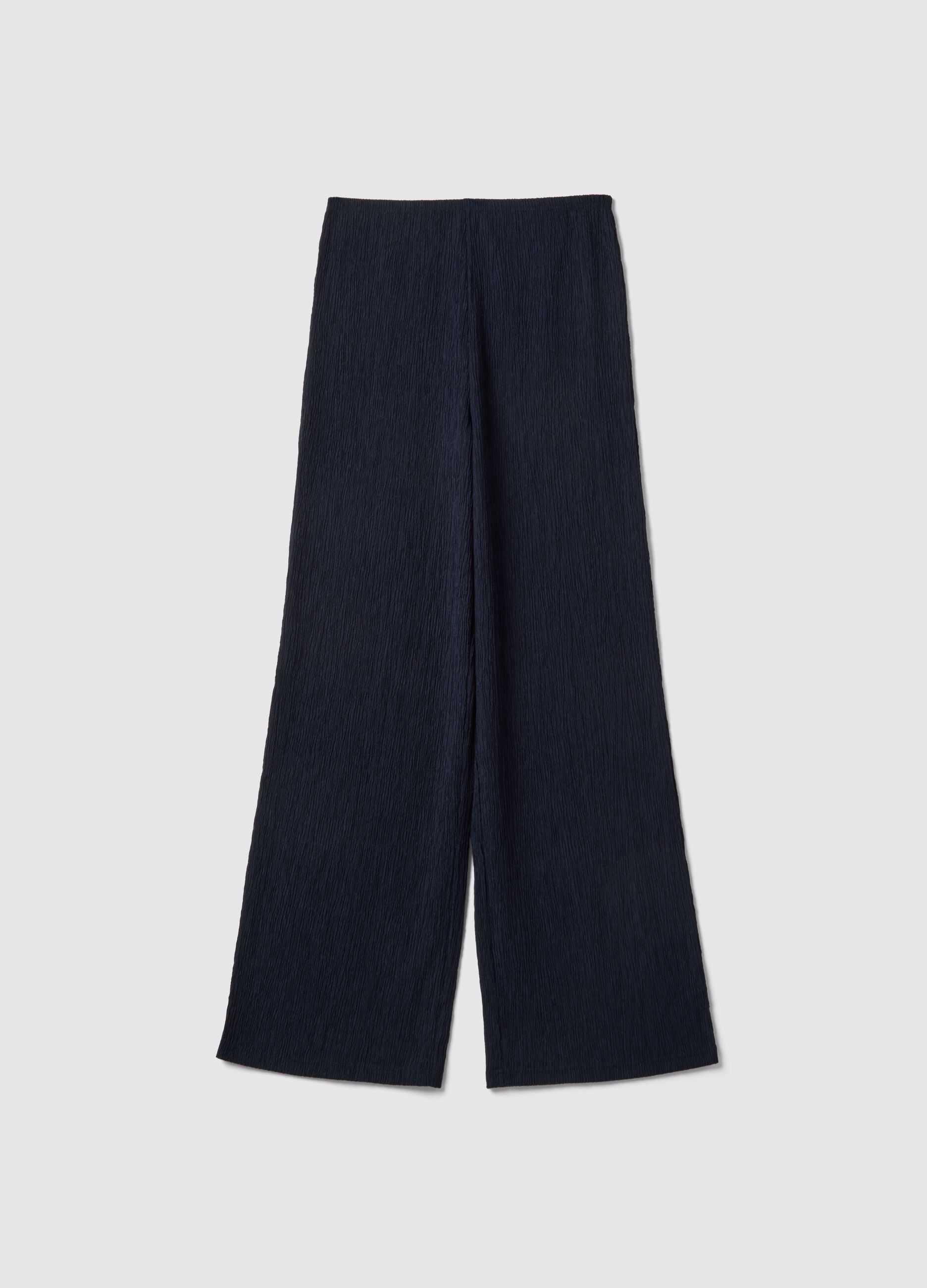 Blue Maternity Pants Relaxed Fit