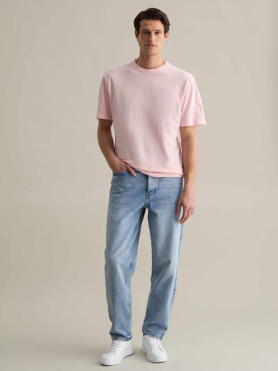 Solid colour cotton T-shirt_1