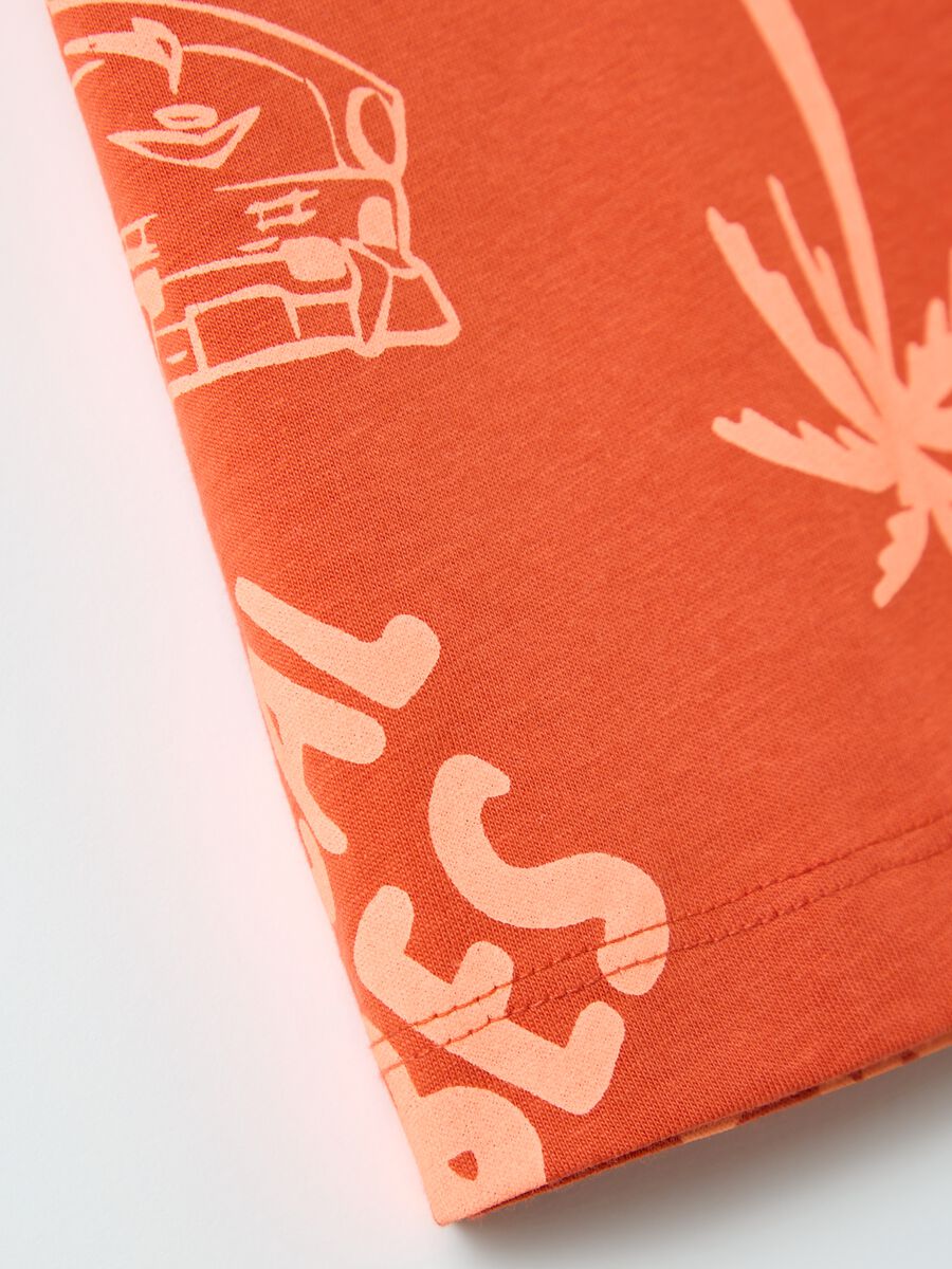 Orange T-shirt with Tropical Print OVS Kids_2