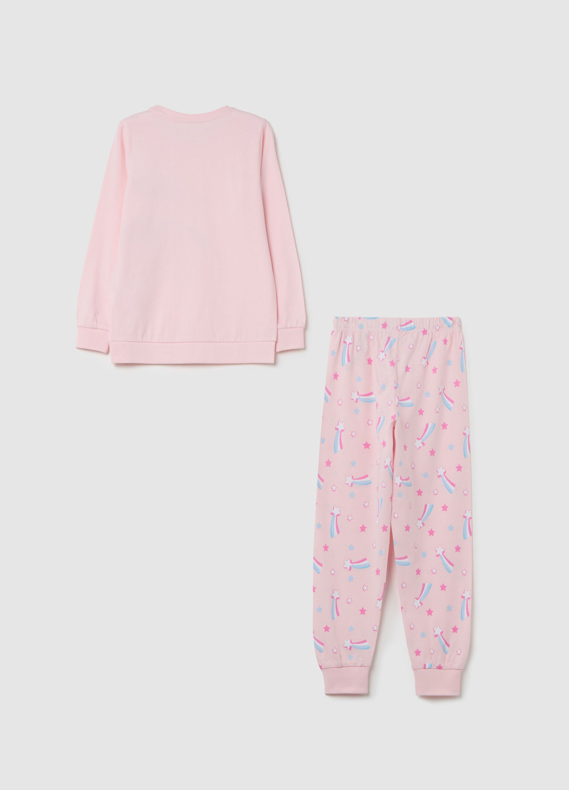 Cotton pyjamas with unicorn print