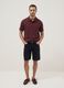 Blue regular-fit pure cotton Bermuda shorts_0