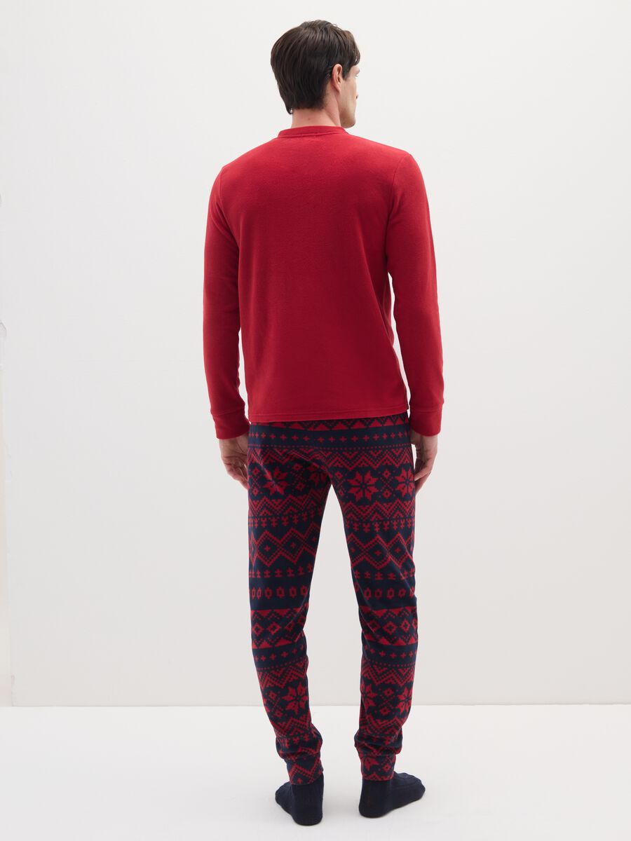 Multicolour regular fit pyjamas with Christmas motif_2