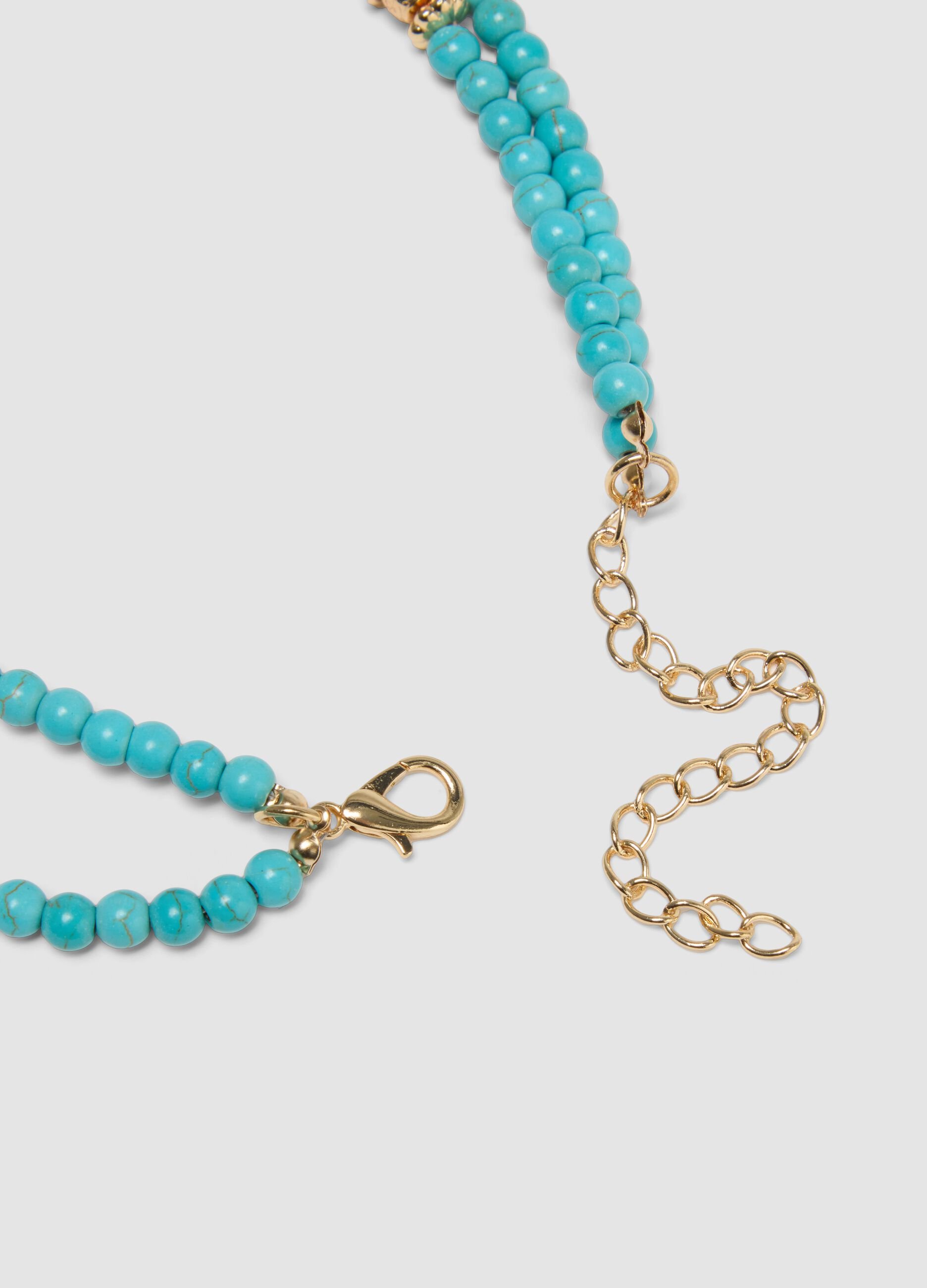 Collana multicolor con pietre