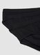 Pack of 3 black stretch cotton briefs, regular fit_1