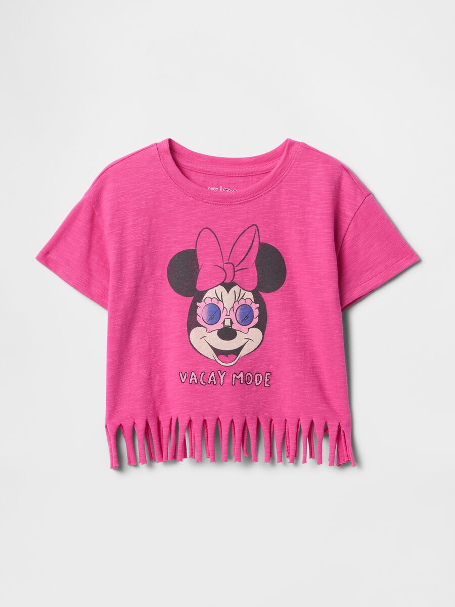 Pink Minnie Fringe T-shirt for Girls_0