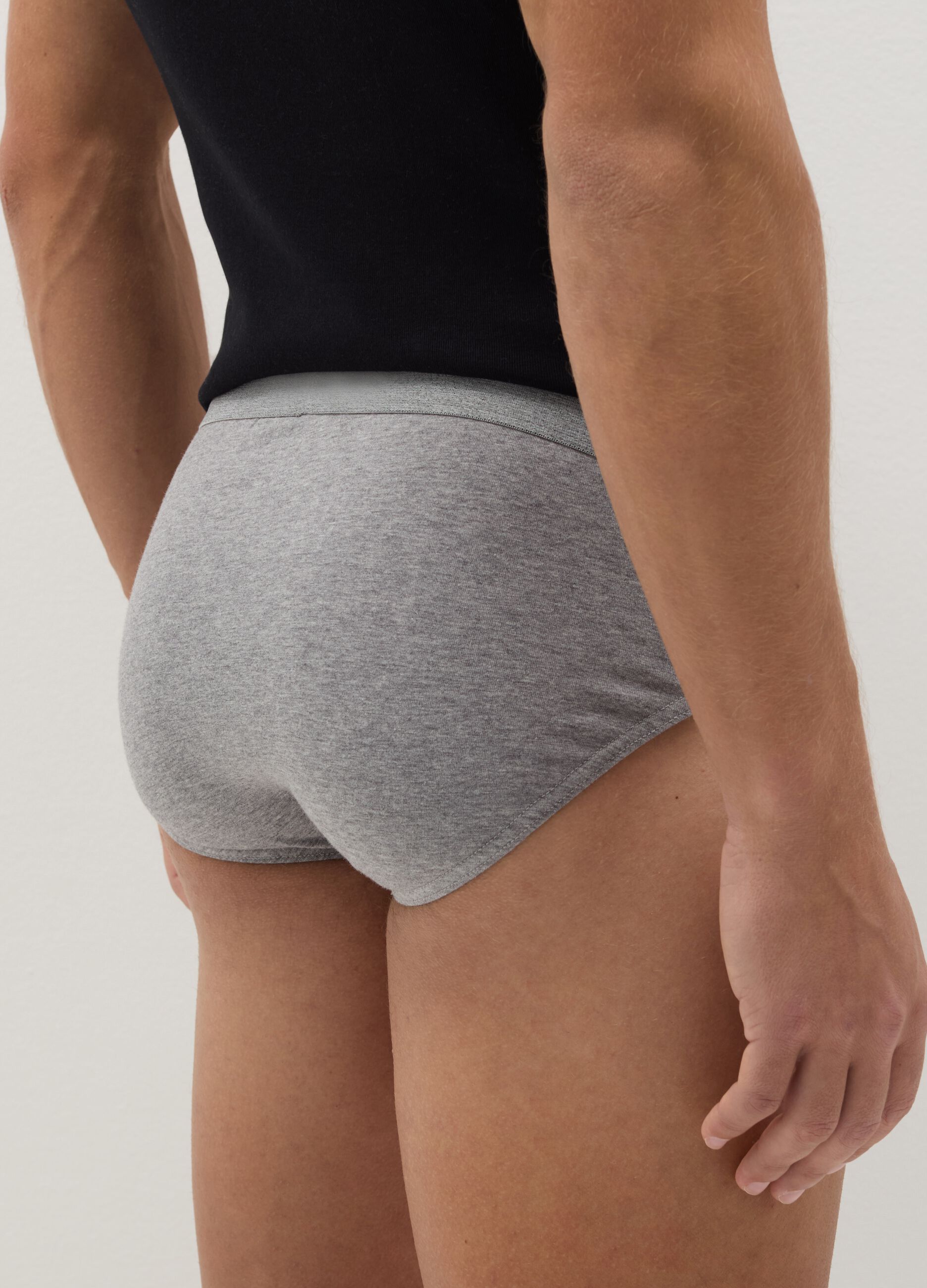 Tripack slip in cotone stretch 
