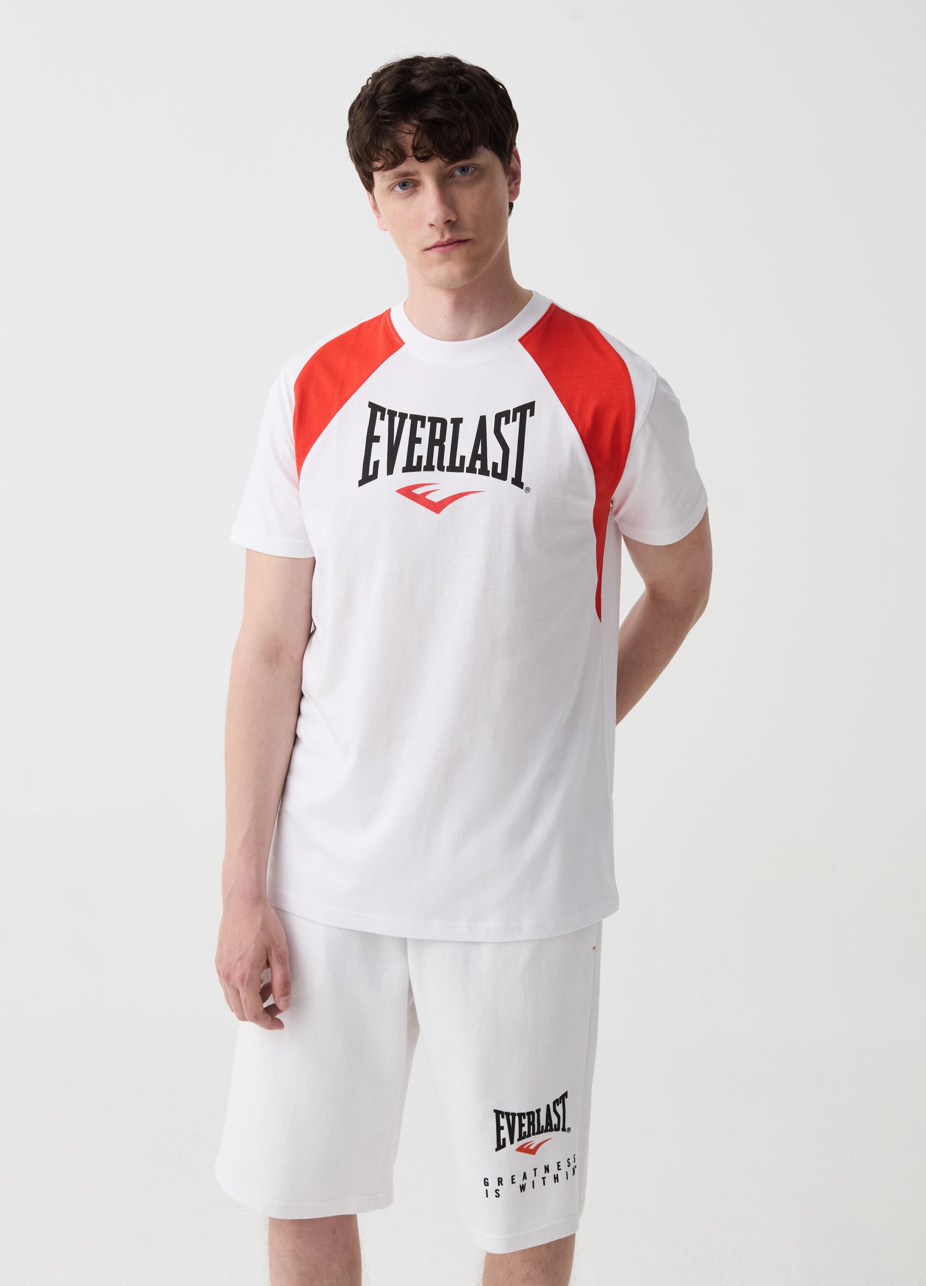 Ovs T-shirt con bande a contrasto stampa logo