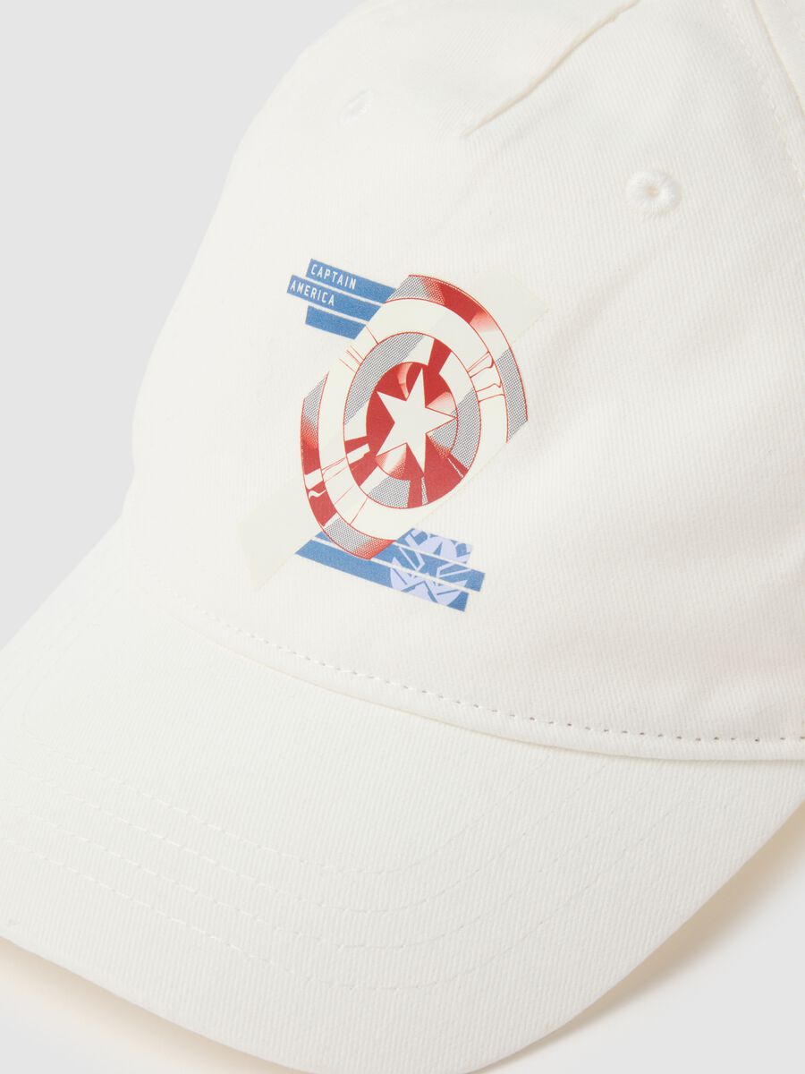 Baseball cap with Captain America print_2